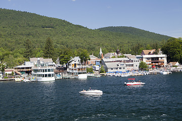 Image showing Steam boat at Lake George

