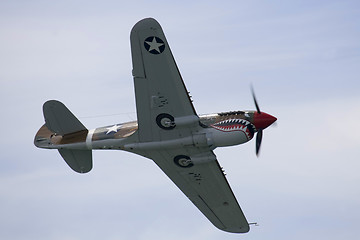 Image showing A plane performing in an air show at Jones Beach 