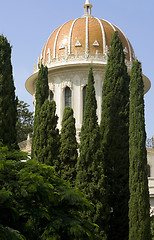 Image showing The bahai temple and garden in Haifa