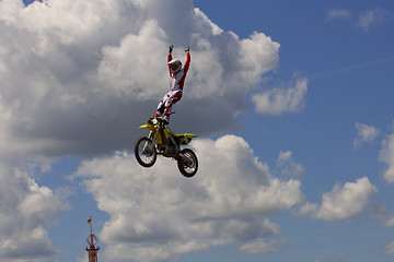 Image showing Stunt Biker. Free stile performing