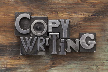 Image showing copywriting in metal type blocks