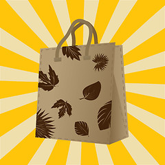 Image showing Autumn sales shopping bag