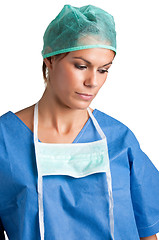 Image showing Sad Female Surgeon