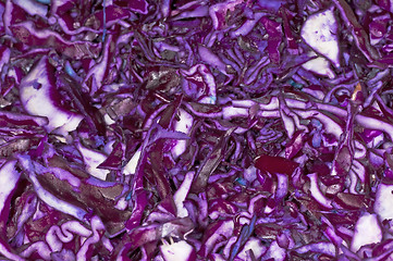 Image showing blue kale sliced