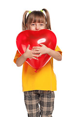 Image showing Girl with heart