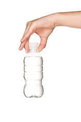 Image showing Hand with bottle of water