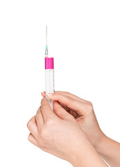 Image showing Hand with syringe