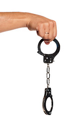 Image showing Hand with handcuffs