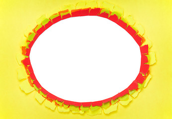 Image showing Hole in paper