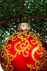 Image showing Christmas baubles