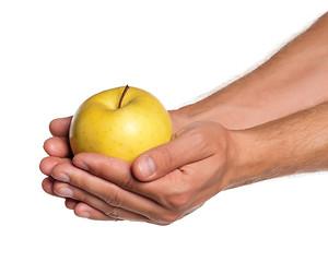 Image showing Hand with apple