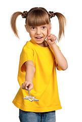 Image showing Girl with magic wand