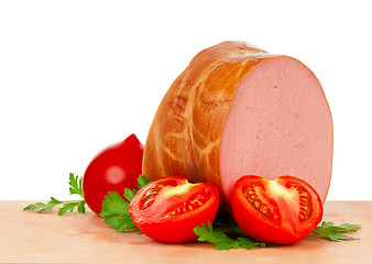 Image showing Boiled sausage