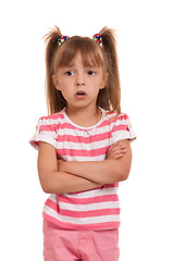 Image showing Portrait of emotionally kid