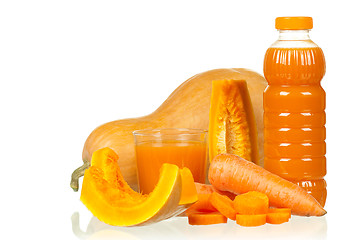 Image showing Carrot and pumpkin juice