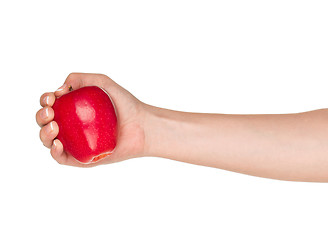 Image showing Hand with apple