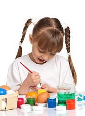 Image showing Children with Easter eggs