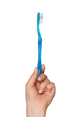 Image showing Hand with tooth brush