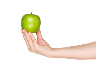 Image showing Hand with apple