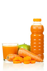 Image showing Carrot and apple juice