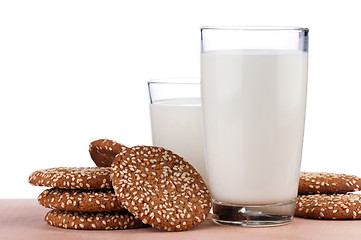 Image showing Glass of milk