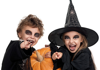 Image showing Child in halloween costume