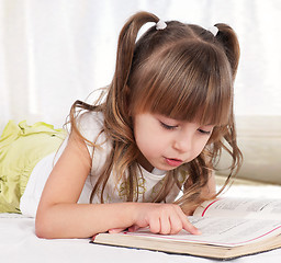 Image showing Girl with book