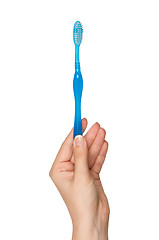 Image showing Hand with tooth brush