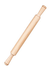 Image showing Wooden rolling pin