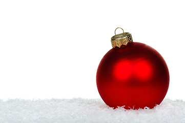 Image showing Red baubles