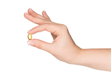 Image showing Hand with pills