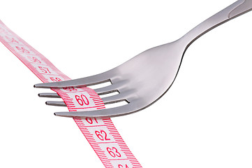 Image showing Fork with measure tape