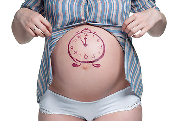 Image showing Tummy with drawing