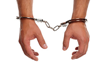 Image showing Hand with handcuffs