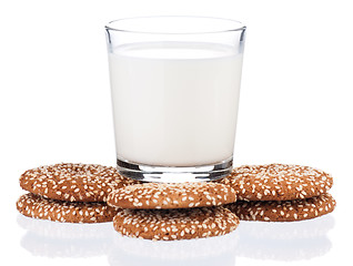 Image showing Glass of milk