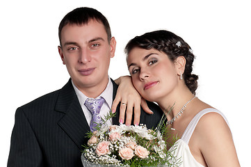 Image showing Bride and groom