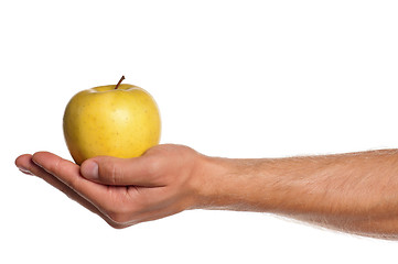 Image showing Hand with apple