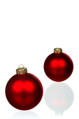 Image showing Red baubles