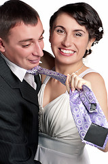 Image showing Bride and groom