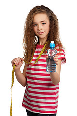 Image showing Girl with water