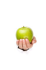 Image showing Hand with apple