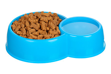 Image showing Bowl of dog food