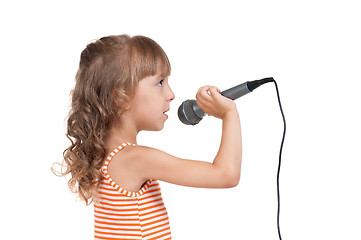 Image showing Child with microphone