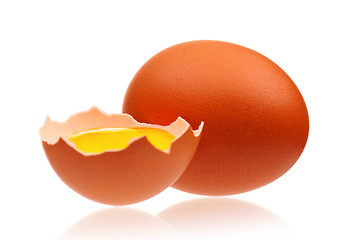 Image showing Chicken eggs