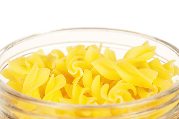 Image showing Pasta in glass pot