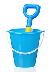 Image showing Toy bucket and spade