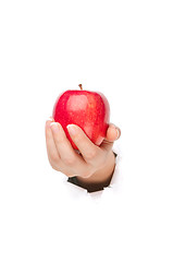 Image showing Hand with apple