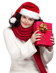 Image showing Christmas girl