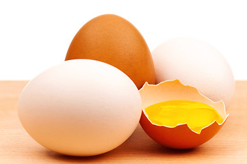 Image showing Chicken eggs