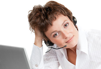 Image showing Support phone operator